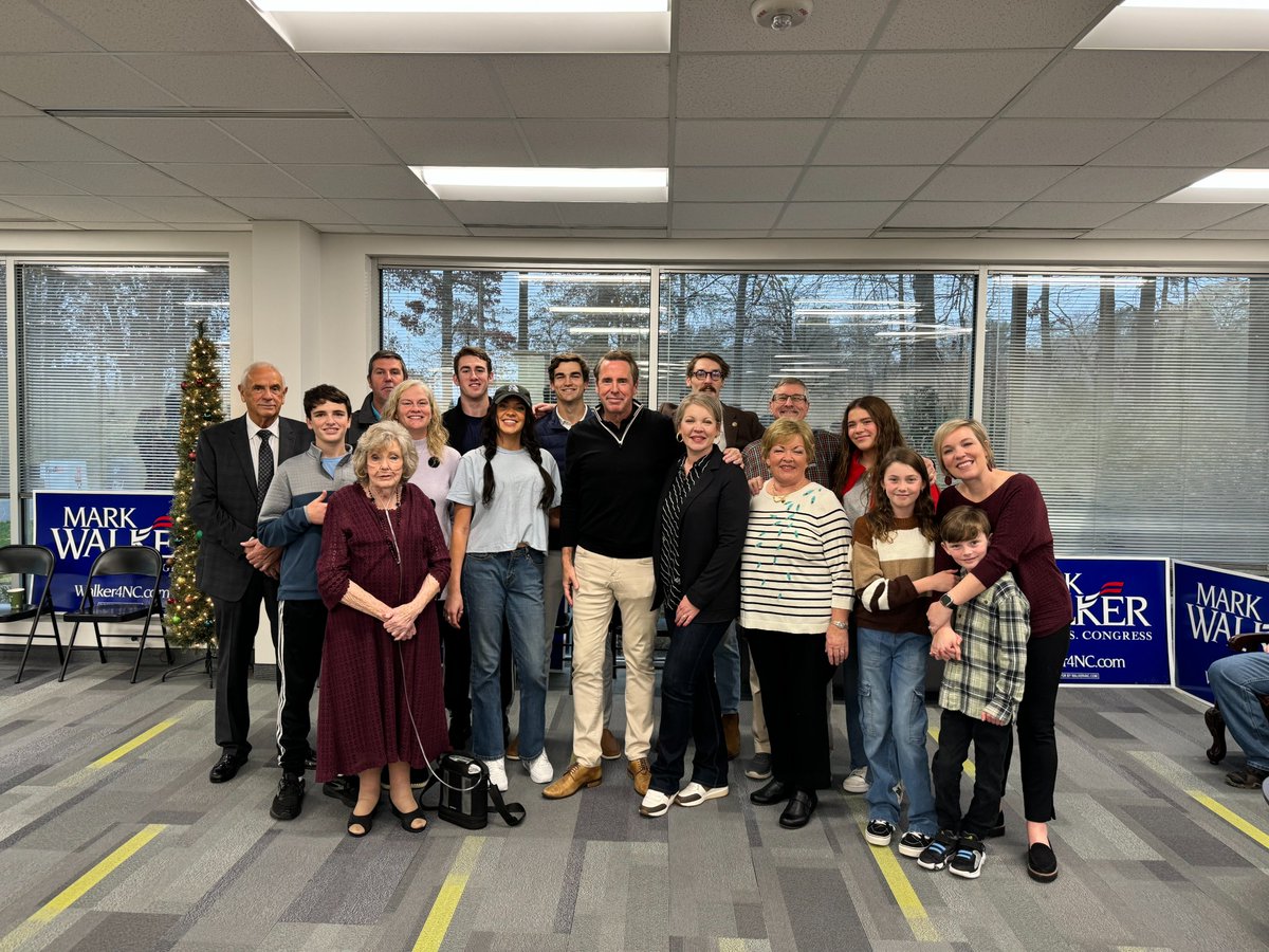 RepMarkWalker's tweet image. Humbling and exciting to witness the huge crowd and energizing support at our congressional campaign kickoff! Thrilled for this momentum and looking forward to having many of you join our team as we win the primary on March 5 and reclaim this seat from the Democrats.