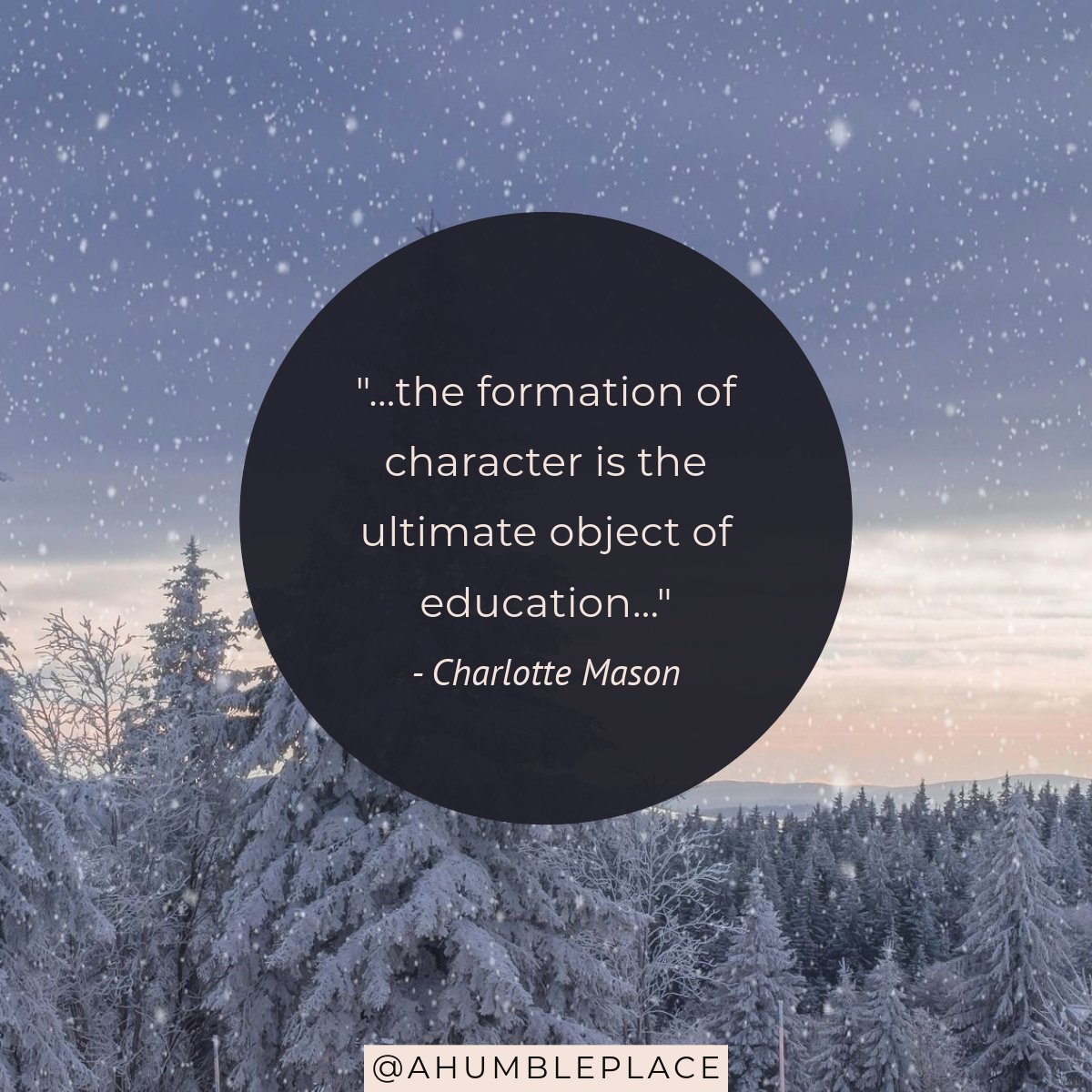 '...the formation of character is the ultimate object of education...' Charlotte Mason (Parents and Children, p. 83) (When you begin to look at education in this way, a lot changes.) #charlottemason #charlottemasonquotes #quotes #quote #homeschool #homeschooling