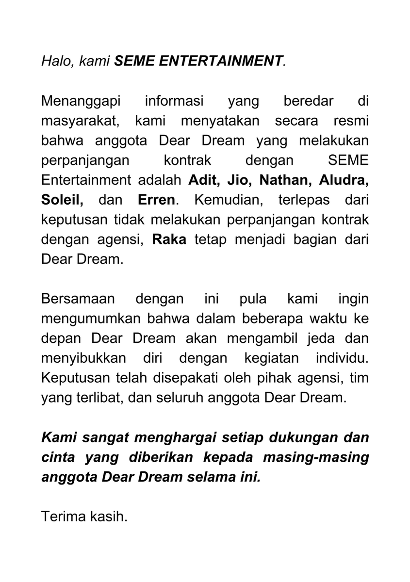 Halo, kami SEME ENTERTAINMENT.