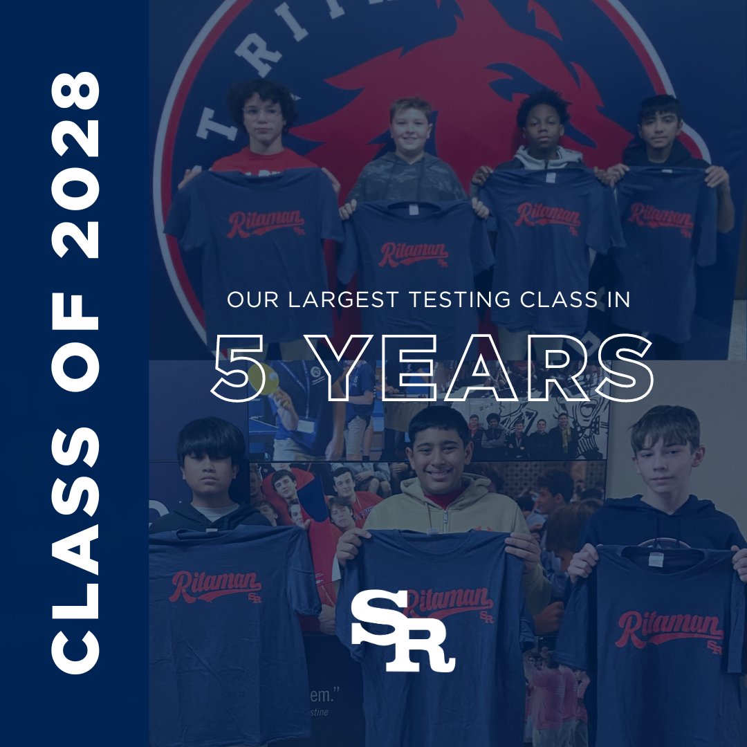 StRitaHS's tweet image. THANK YOU to all of the 8th graders who tested on 77th &amp;amp; Western this morning. We are proud that the Class of 2028 marks our largest test in 5 years. What a strong class of Ritamen! 

Class of 2029 — you’re up next! Watch out for communication from SR.

#StRita #StRitaofCascia