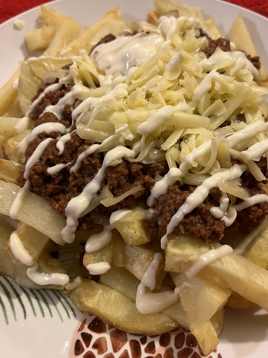 Made a change from my original menu for this evening & had sloppy Joe topped chips. Cheese as hex and syns for mayo. @SlimmingWorld #foodoptimising #slimmingworld