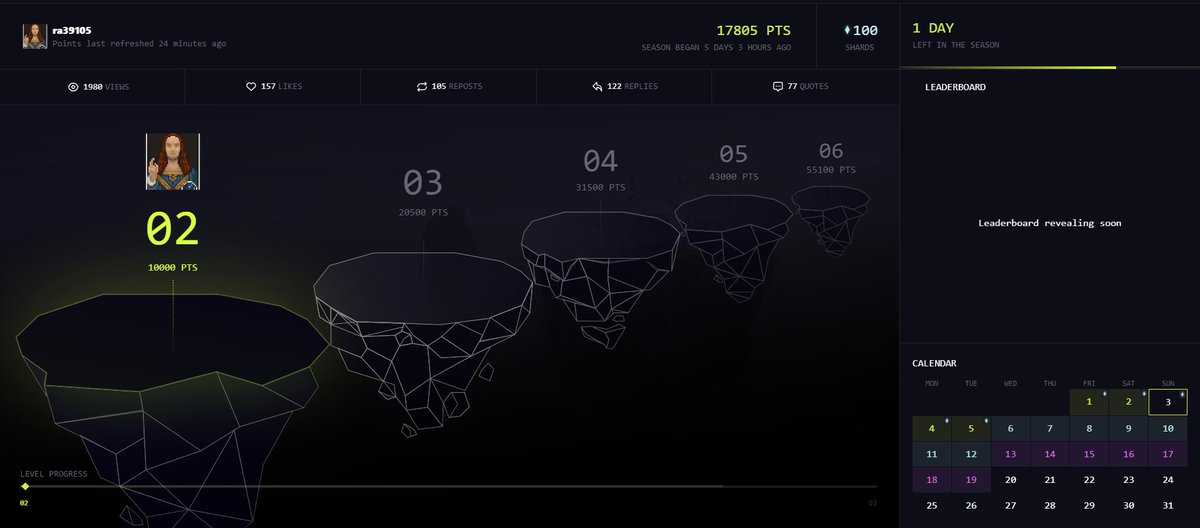 1 day left y'all, Can i reach level 5 with x3 multiplier? 👀

I think i can, if u guys don't fade me hehe

Drop ur <a href="/Portalcoin/">Portal</a> post in the comment section and i will boost it!

Like 
Retweet or Quote (With $PORTAL)
Comment " We love $PORTAL " 

Are u with me? LFG $PORTAL