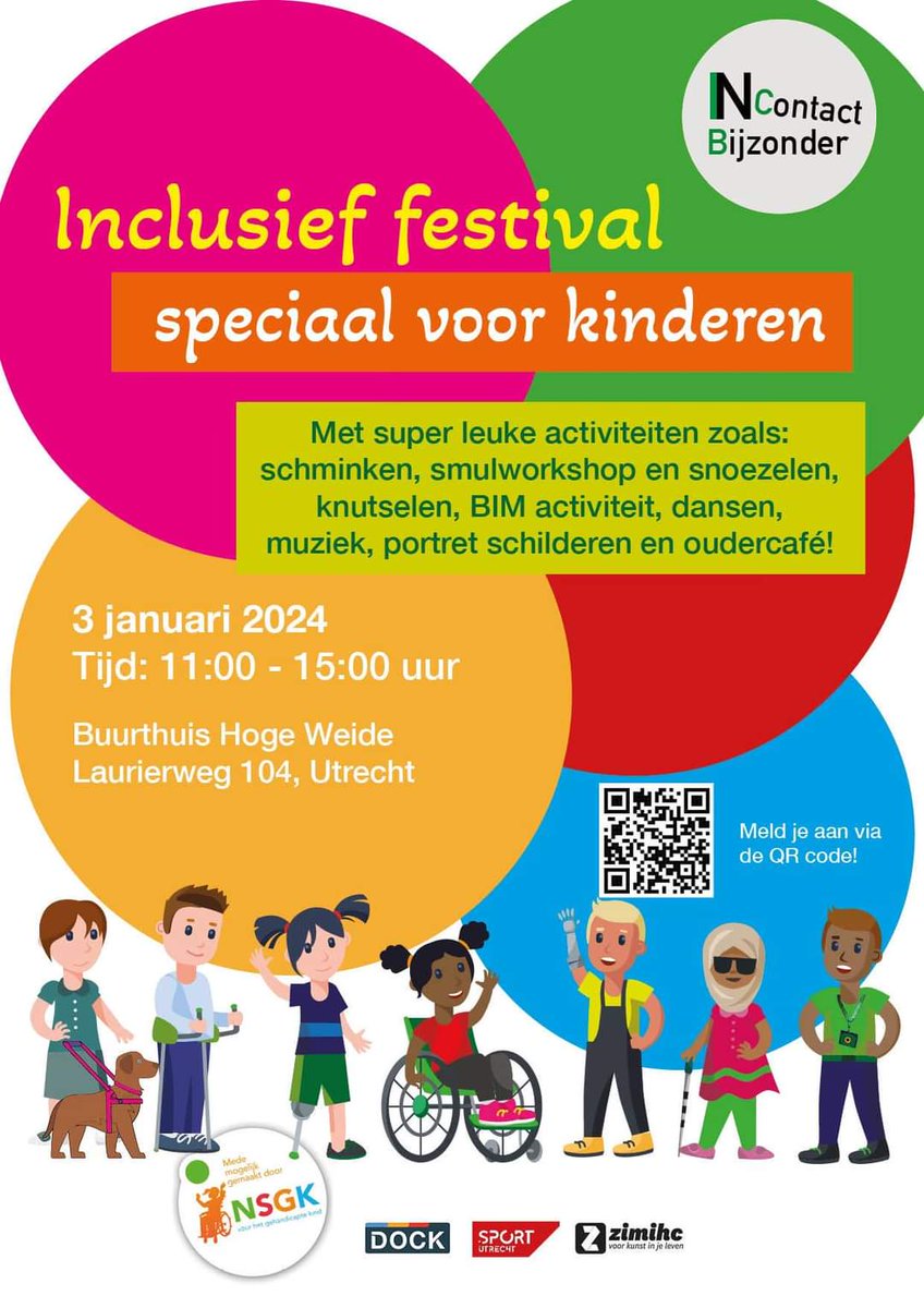 Inclusief Festival voor alle kinderen! Gesponsord door <a href="/gehandicaptkind/">Stichting het Gehandicapte Kind</a> en in samenwerking met <a href="/DOCKUtrecht/">DOCK Utrecht</a> Leidsche Rijn. Ben je er ook bij? Delen = lief! #inclusie #spelen #toegankelijk #festival #Utrecht meld je aan via: buurtcentrumhogeweide.nl/agenda/16663/i…