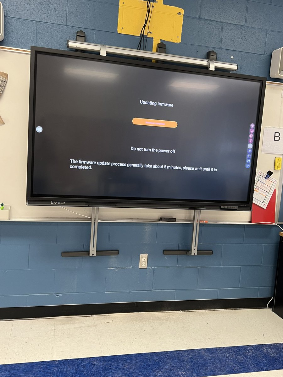 Saturday project outfitting more classrooms at our HS with new smart interactive touch panels. Big thanks to Jesse Hansen for assisting with the installation today!