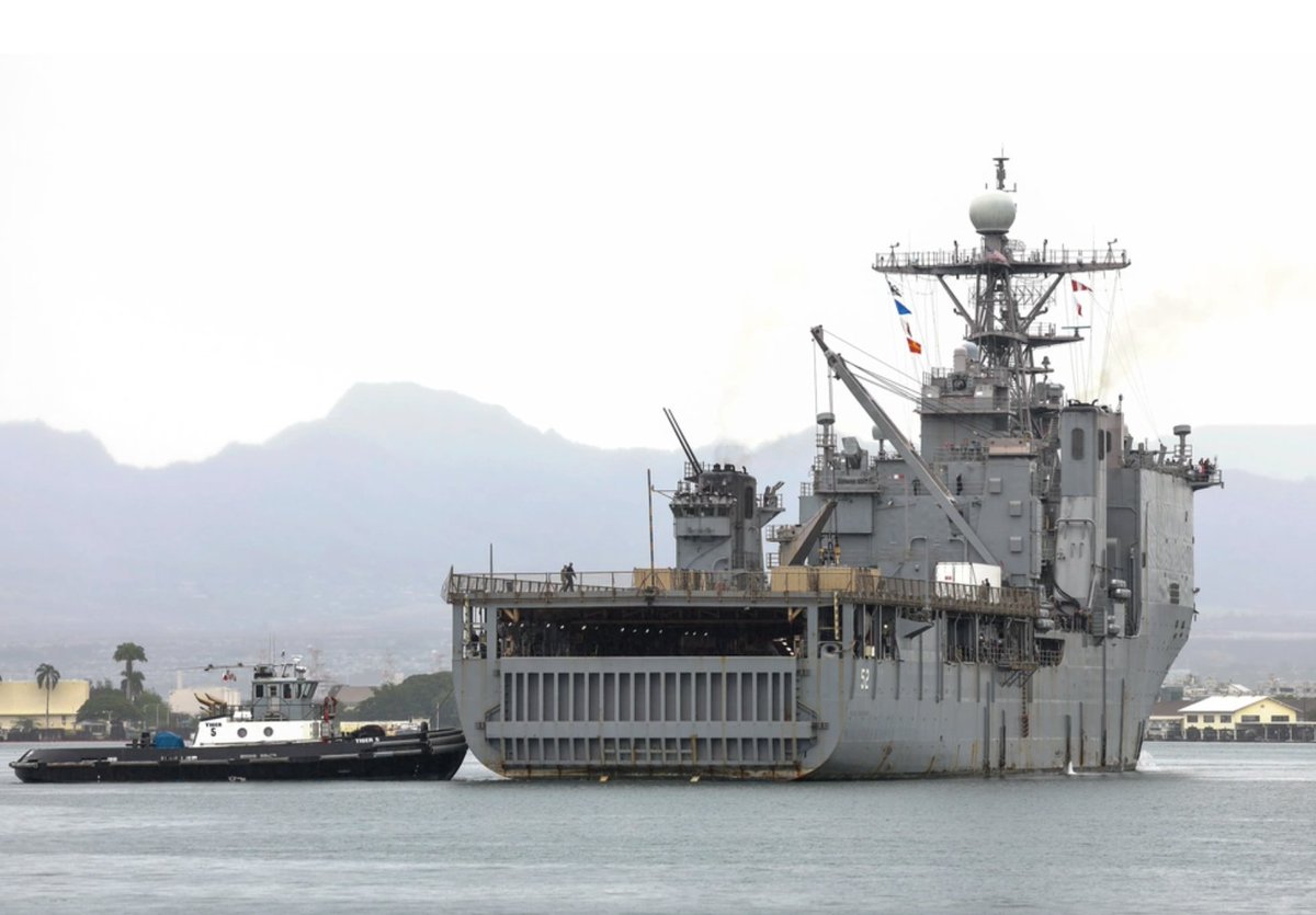 USS Pearl Harbor (LSD 52) pulls into JBPHH after completing #pacificpartnership2023, Dec. 1. Pacific Partnership is the largest annual multinational humanitarian assistance & disaster relief preparedness mission conducted in the Indo-Pacific.

📷 MC1 Andre T. Richard