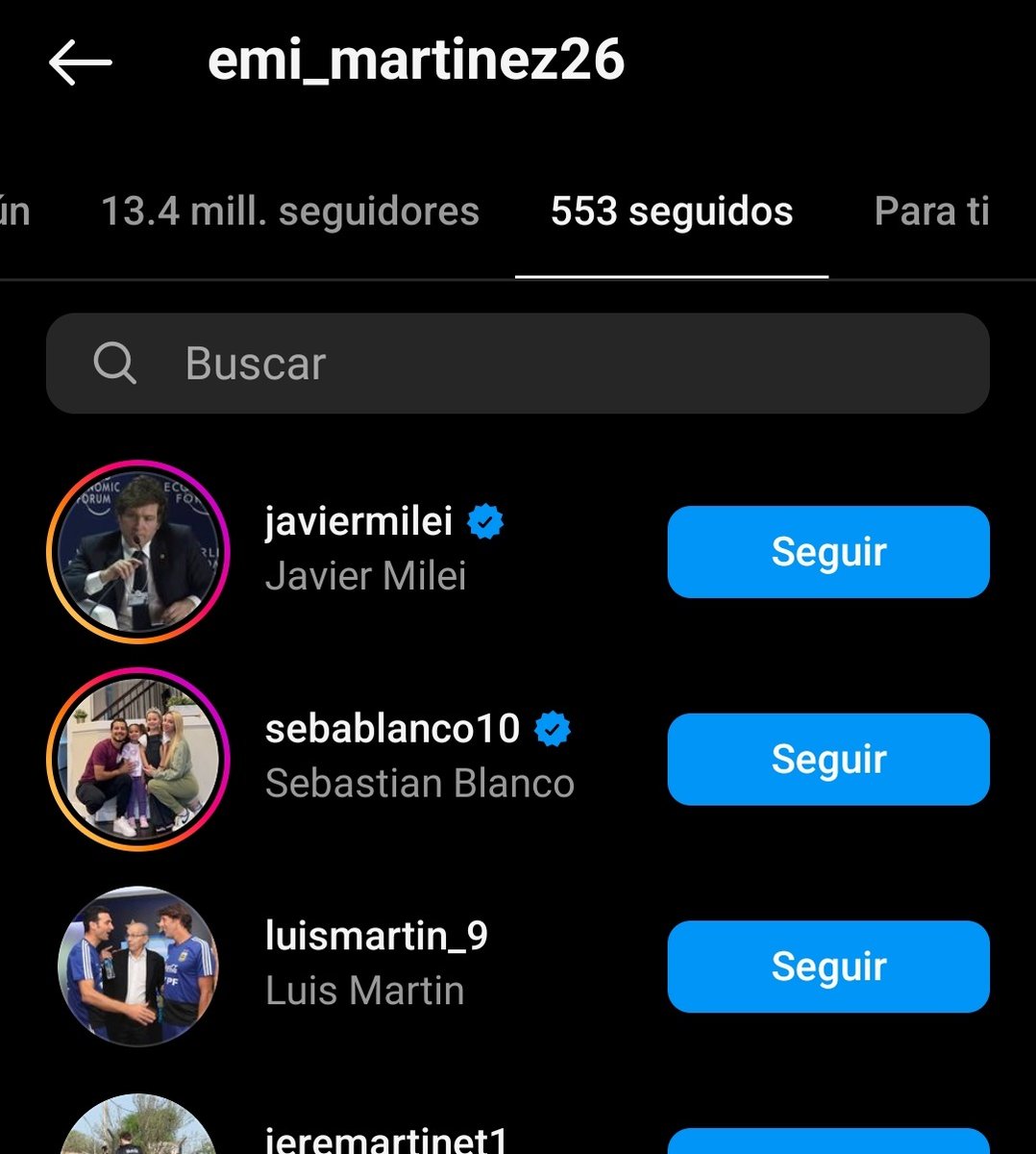 therealbuni's tweet photo. El dibu empezo a seguir a milei en instagram
El meme se volvió realidad jsjs https://t.co/0yuRQHa3rc