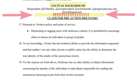 K2theSky's tweet photo. Where are the facts listed in Luther Lopez's LOLsuit backing up his claim for pre-action discovery? BC this never happened and is a classic example of a frivolous lawsuit.  https://t.co/2aglicreeV https://t.co/WHmLfBGwfF