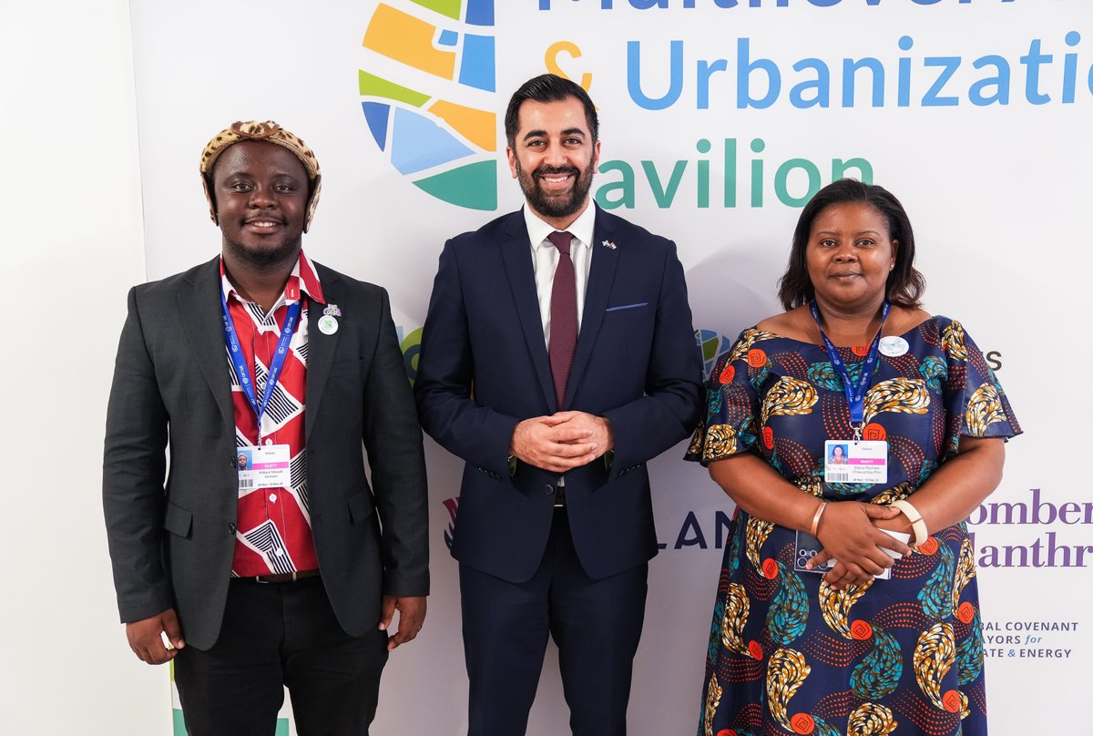 HumzaYousaf's tweet photo. At #COP28 I announced a further £2 million funding for loss and damage, taking @ScotGov's Climate Justice Fund to £36 million.

@c40cities and @GiveDirectly will each receive £1 million to tackle climate-induced loss and damage in communities worst affected by climate change. https://t.co/gw7pgNAeUj