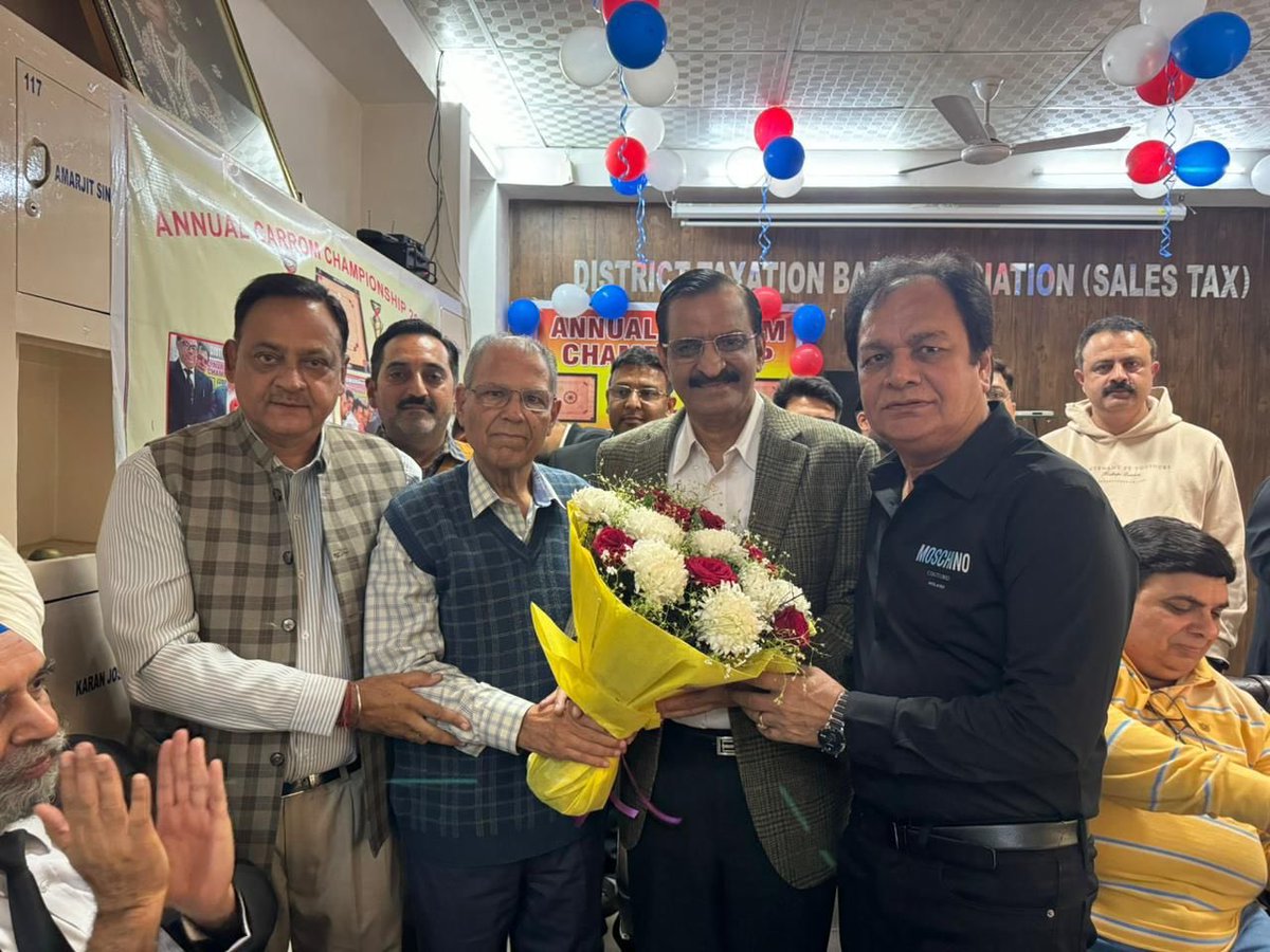 anilsarinbjp's tweet photo. Attending the Annual Carrom Championship in Ludhiana organised by District Taxation Bar Association (Sales Tax).

#anilsarin #anilsarinbjp #advocate #carrom #carromchampionship #ludhiana #punjab #dtba #districttaxbarassociation #law https://t.co/EvjVPhB4UR