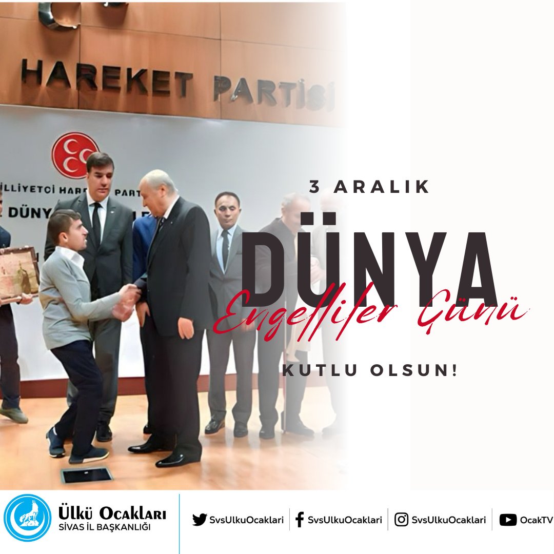 svsulkuocaklari's tweet photo. En büyük engel sevgisizliktir, bu yüzden yalnız Aralık’ta değil, her zaman farkında ve yanlarındayız. Dünya Engelliler Günü kutlu olsun! https://t.co/QxBxQvYCmR