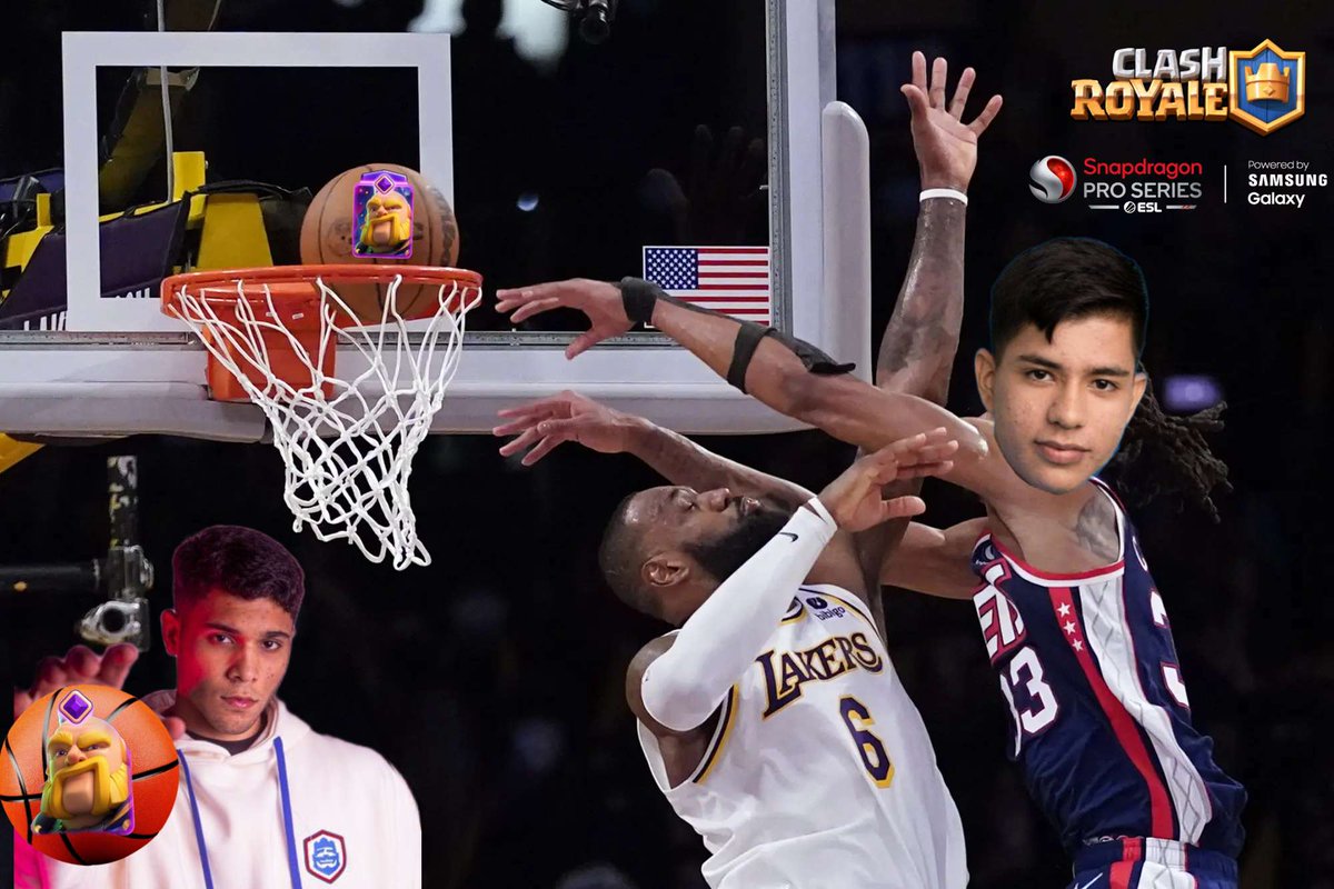 Team Mancos (<a href="/ardentoas191/">STMN Ardentoas</a> &amp; <a href="/WallaceCR_/">Wallace</a> ) beat Lebron James in a 2v2 decider using Royal Giant decks!

We will see them again in the semifinals tomorrow!

#SnapdragonProSeries | <a href="/EsportsRoyaleEN/">Clash Royale Esports</a>