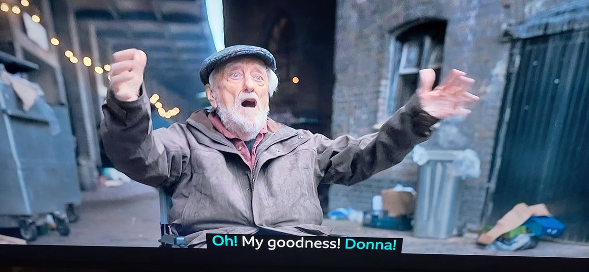 LB130's tweet photo. Wilfred Mott, The Legendary Bernard Cribbins is back.  A true National Treasure.  That really hit me.
#DoctorWho #WildBlueYonder https://t.co/g3N3pRGClJ