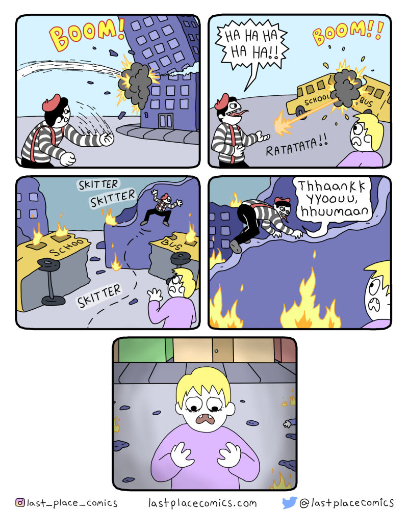lastplacecomics's tweet photo. 🖐New comic: Street Mime🖐 https://t.co/02W1fEIx8K