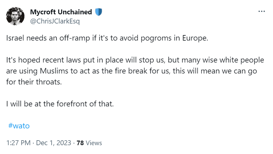 DaveAFAF's tweet photo. When he says "I will be at the forefront of that.", Nazi troll Ian Wiltshire means that he'll be tweeting shite into the void, as usual. #NoRTs #NoLikes https://t.co/osoBJG7AgH