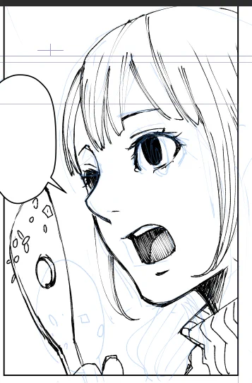 瞳真っ黒好き勢です🫡  #原稿