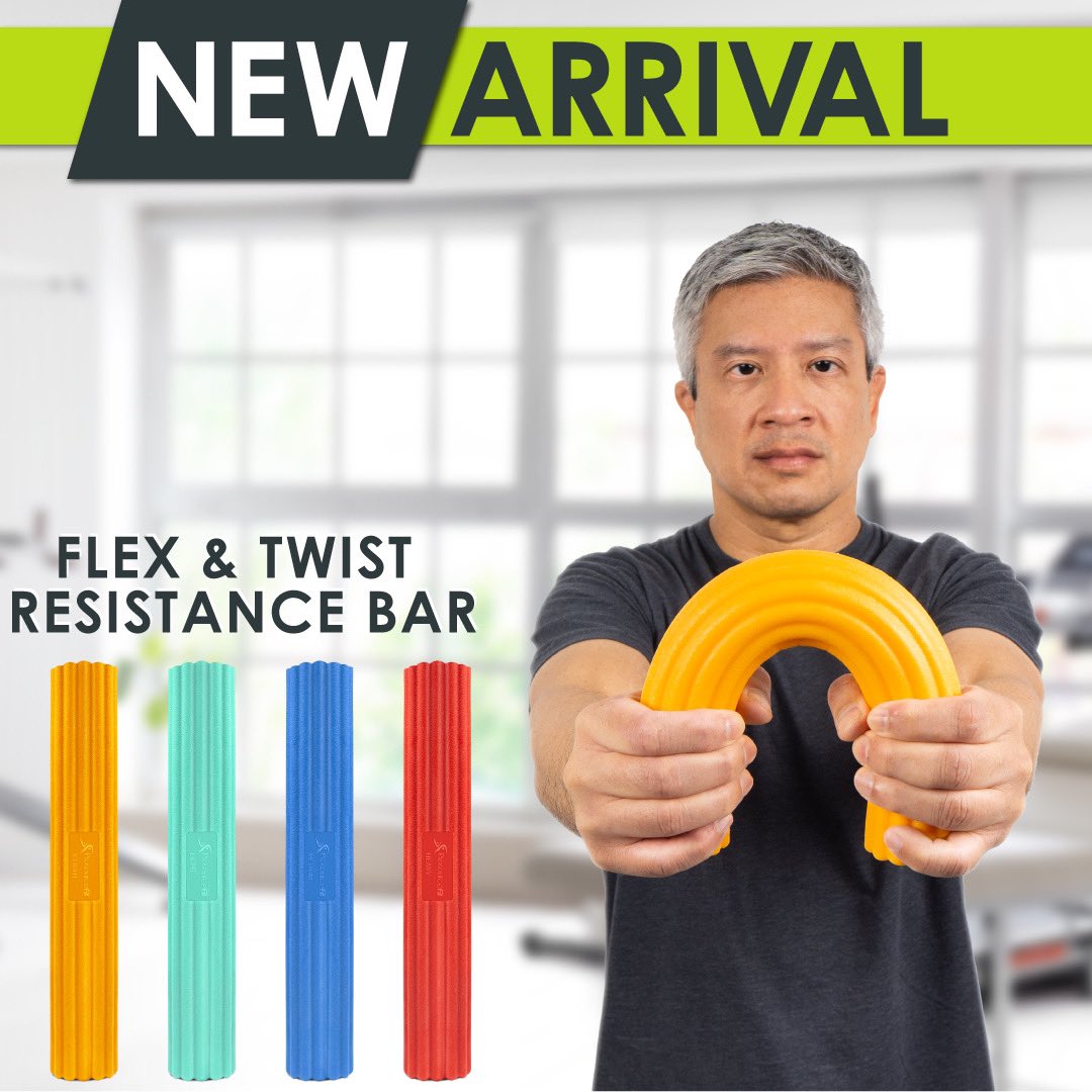prosource_fit's tweet image. Take your joints &amp;amp; muscles back to better days with our NEW Flexible Resistance Bars. Available in 4 resistance levels, get your hands on this compact and durable workout tool. #prosourcefit #chiropractichealth #newarrival