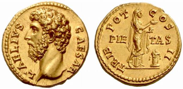 Today 138AD Lucius Aelius Caesar died whilst in his post as governor of Pannonia. Lucius Aelius Caesar was the father of Emperor Lucius Verus. In 136, he was adopted by Hadrian and named heir to the throne. He died before Hadrian and thus never became emperor.