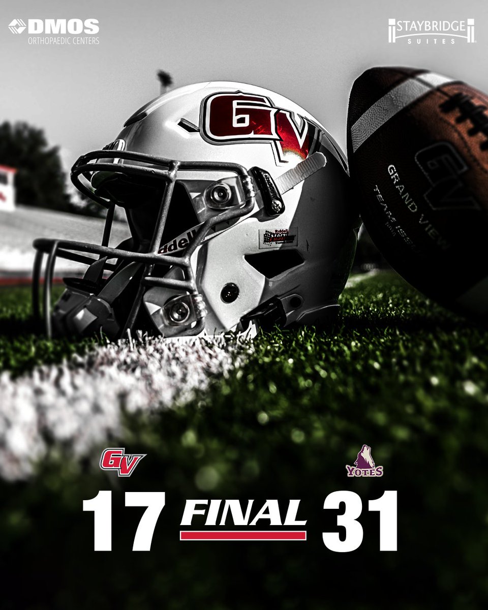 🏈| FINAL | COI 31 - GVU 17 

Final. 

#3D | #NAIAFB