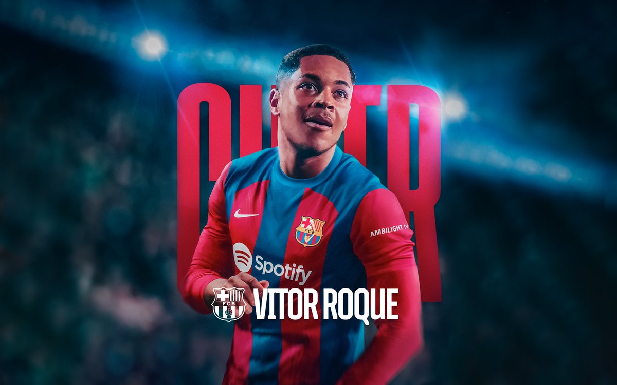❗️Official: Vitor Roque will join FC Barcelona in January.