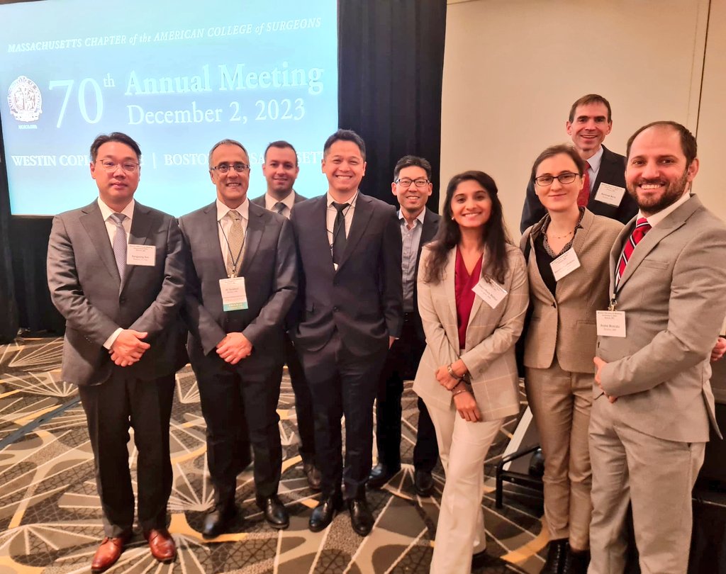 Excellent representation from the lab at the Mass Chapter @AmCollSurgeons 70th annual meeting today! 2 podiums, 3 posters and 2 awards for Commission on Cancer covering important work on interplay between obesity, diet and cancer.