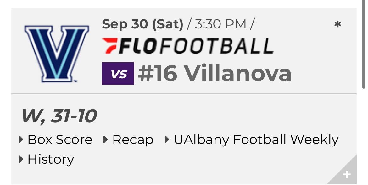 UAlbany Football tweet media