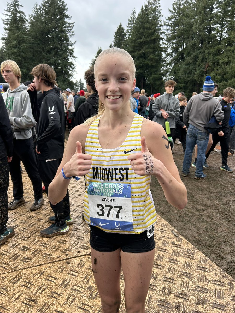 Congratulations to Julia Score for battling Tough and Muddy conditions to finish 41st in the Nike Cross National meet! We are proud of you!