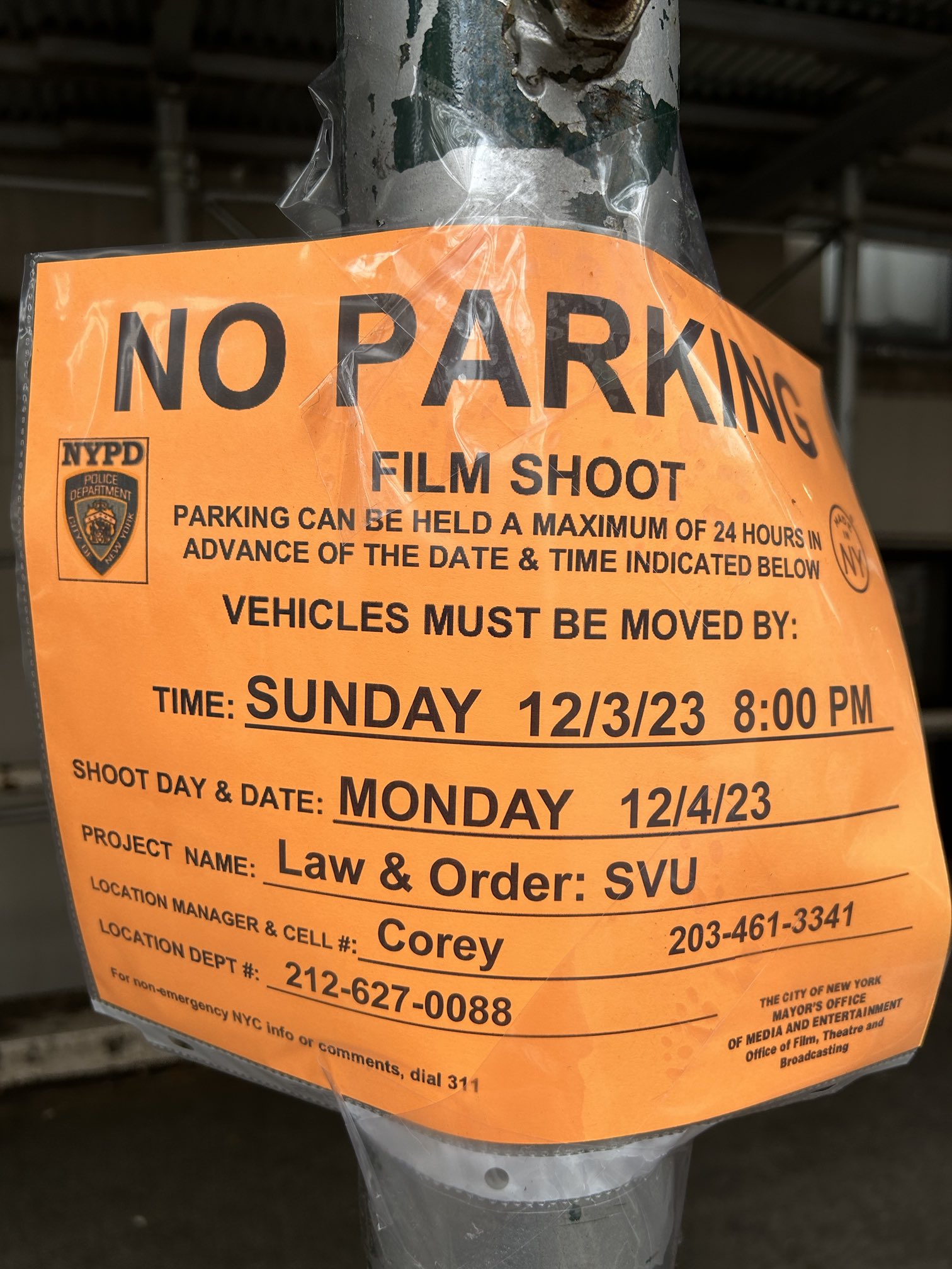 olv on X: &ldquo;Law &amp; Order: SVU will be filming around West End Ave 