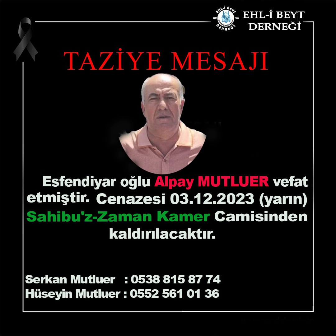 Alpay Mutluer vefat etti karsmedyasi.com/alpay-mutluer-…