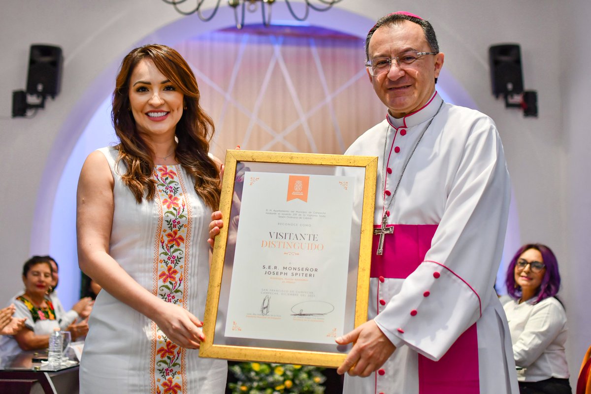 Recibimos la visita del S.E.R. Monseñor Joseph Spiteri, Arzobispo, Nuncio Apostólico en México. Con mucho gusto, lo reconocemos como Visitante Distinguido. Atesoramos y coincidimos con su mensaje, acerca de que la política siempre debe estar al servicio de la ciudadanía. ¡Sea