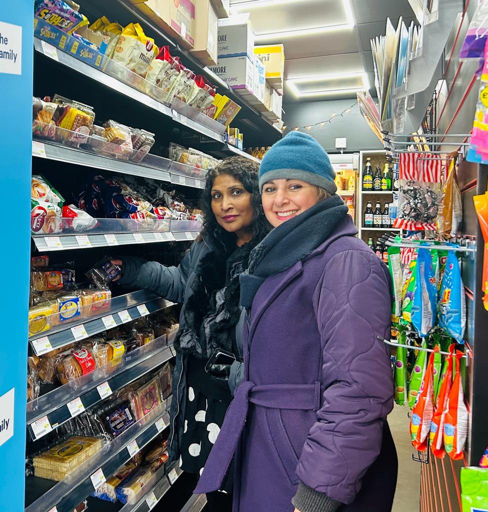 AshaMasih18's tweet photo. It was great to visit the small business, Family Shopper in Westwood Ward with @MattieHeaven, the prospective parliamentary candidate for Coventry South. Small businesses are the lifeblood of our economy, and it is crucial that they are supported by any means possible. https://t.co/2IVf2dJEtD