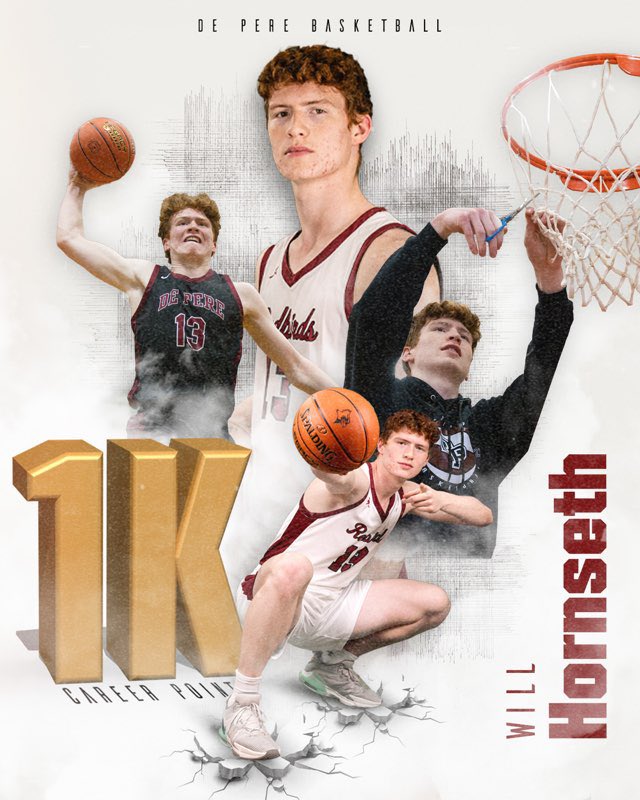 DP Boys Basketball (@deperehoops) on Twitter photo 1️⃣0️⃣0️⃣0️⃣ for <a href="/will_hornseth/">Will Hornseth</a>
No. 13 becomes the 13th player in De Pere boys basketball history to hit this milestone. 1️⃣0️⃣0️⃣0️⃣ for <a href="/will_hornseth/">Will Hornseth</a>
No. 13 becomes the 13th player in De Pere boys basketball history to hit this milestone.