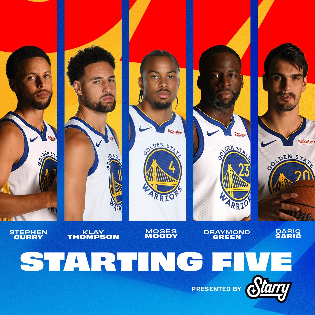 warriors's tweet image. First 5⃣