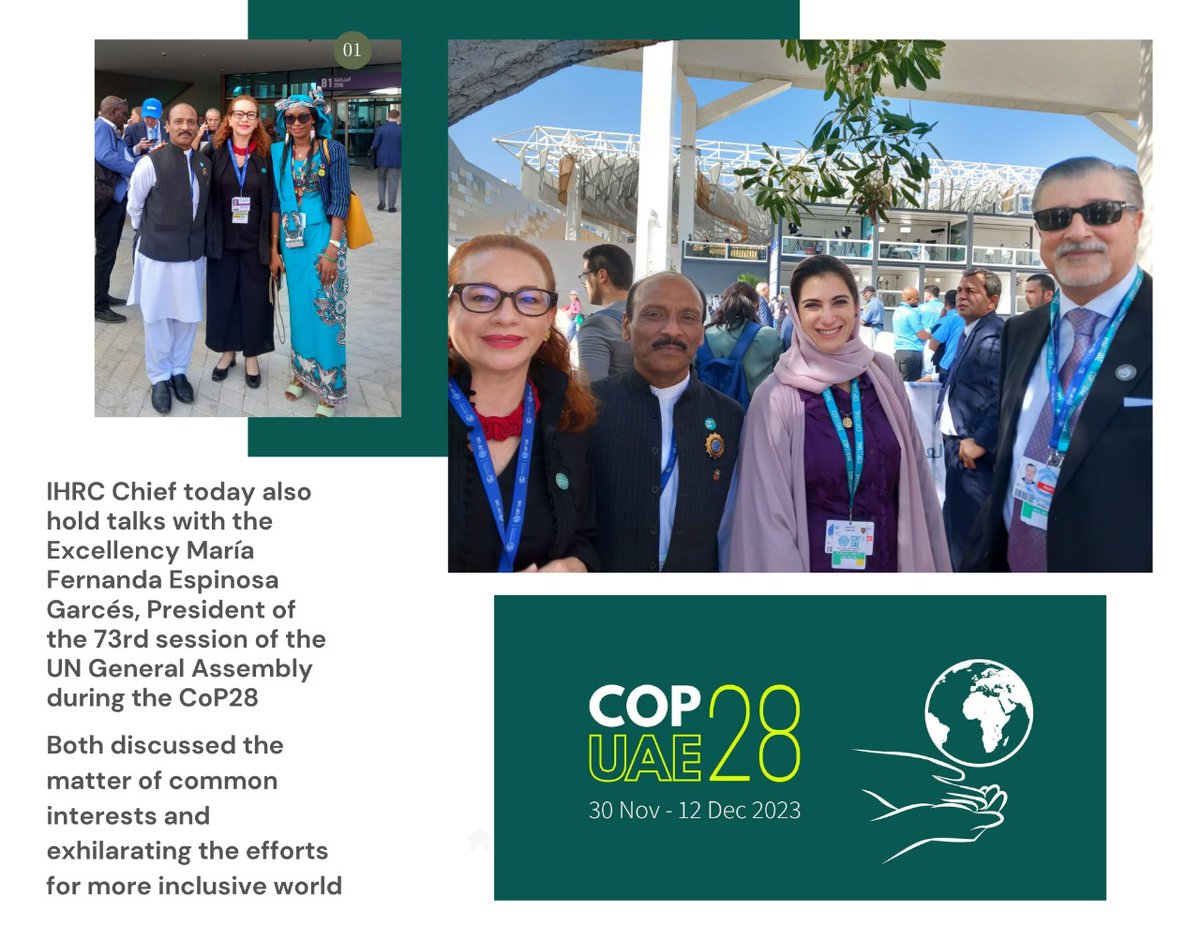AmbassadorAminK's tweet photo. @mfespinosaEC @COP28_UAE @nmusar @EmomaliRahmon @pikpisas @isdb_group @Water @watercommongood I was great to catch up the Her Excellency @mfespinosaEC 73rd President of the UN General Assembly during the CoP28 UAE 🇦🇪. https://t.co/oZlb4lav5R