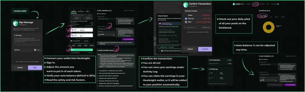 Extremely proud to announce our listing on @HawksightCo.

$PRNT holders can now lock up their $PRNT in concentrated liquidity pools via Hawksight, allowing them to earn a solid $ yield, just for locking up $PRNT. 

We’ve never had a lock-up incentive, imagine what happens now.