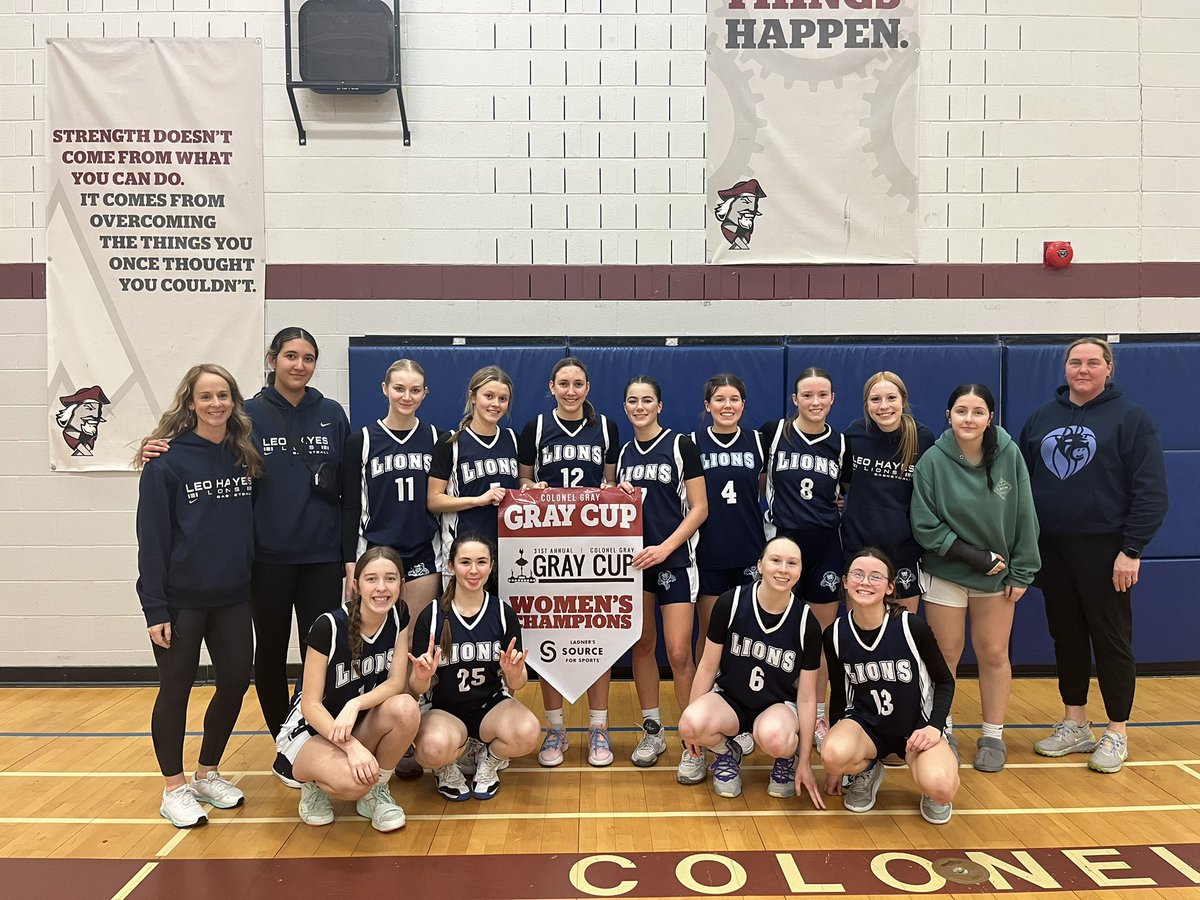Congratulations to the Leo Hayes women’s basketball team, Gray Cup women’s champions! They defeated MVHS 53-45. MVHS POG: Gracie Goodfellow Leo Hayes: Julia Reeves Tournament MVP: Grace Lenihan @LeoHayesVGBBall