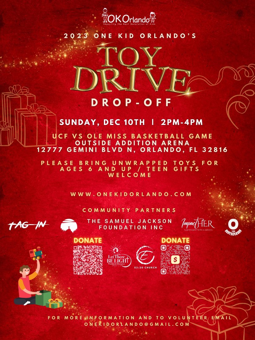 Rob Vetter (@ucf_onekidrob17) on Twitter photo Big thanks to <a href="/UCF_MBB/">UCF Men’s Hoops 🌴</a> and <a href="/UCFKnights/">UCF Knights 🌴</a> for allowing us to collect toys and gifts before the Ole Miss game as well as providing UCF shirts to be given out to anyone bringing a gift (while supplies last) @AntRoberson1 <a href="/3rdJohnsonboy/">Kelton Jordan Johnson</a> Big thanks to <a href="/UCF_MBB/">UCF Men’s Hoops 🌴</a> and <a href="/UCFKnights/">UCF Knights 🌴</a> for allowing us to collect toys and gifts before the Ole Miss game as well as providing UCF shirts to be given out to anyone bringing a gift (while supplies last) @AntRoberson1 <a href="/3rdJohnsonboy/">Kelton Jordan Johnson</a>