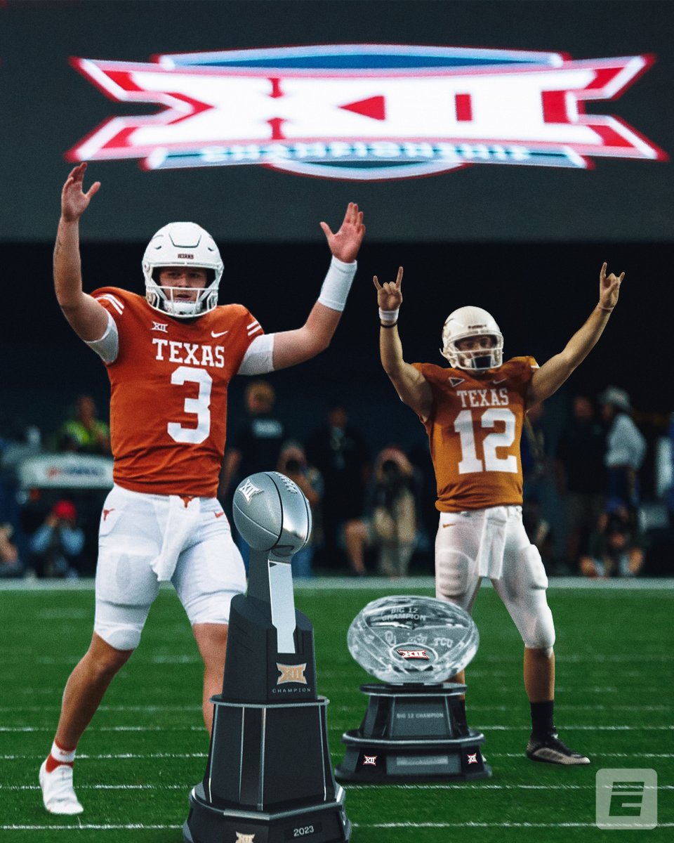 THE LONGHORNS ARE BIG 12 CHAMPS 🤘

It's the program's first conference title since 2009 🏆