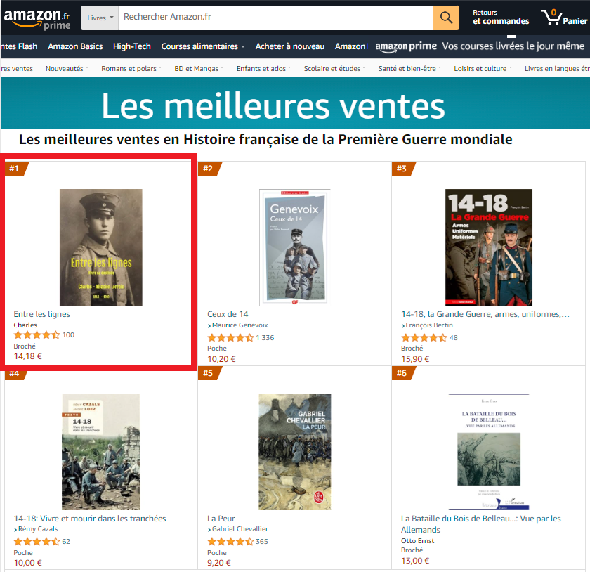 Nad21amoros's tweet photo. N°1 des ventes ! toujours une surprise pour nous ! https://t.co/ftOz05047m  @MoselleCD57 @Alsace @lorraine https://t.co/CYCePWOUoK