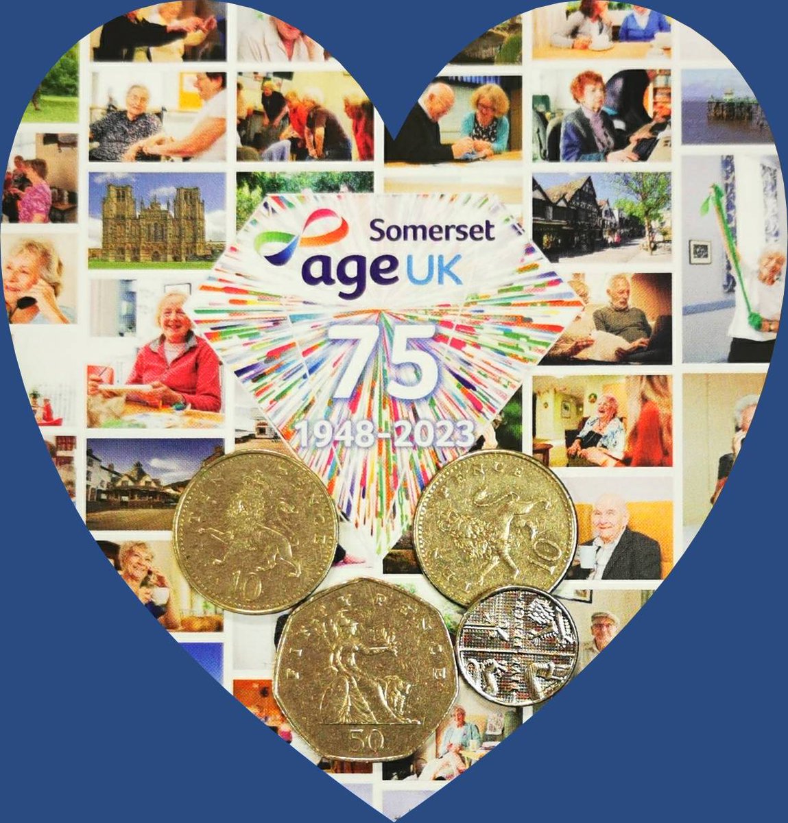AgeUKSomerset's tweet image. We've started a 𝟳𝟱𝗽 fundraising campaign because it's our 75th Anniversary and even a little can mean a lot.

It's just 75p, but if a lot of people donated it could add up to more happy over 60s in Somerset! 😆😊♥️ Let's do this!

➡️ow.ly/yMnR50QeJCZ ⭐⭐⭐

Pls share 🙏