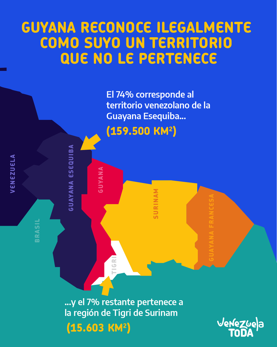 El Esequibo es parte integral de nuestra identidad y territorio. Debemos defender con firmeza nuestra soberanía. @NicolasMaduro @luchaalmada