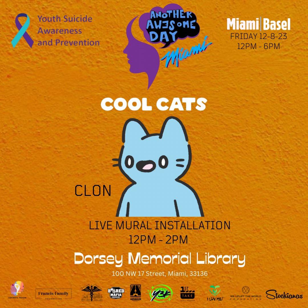 AfakasiBrand's tweet photo. ⭐Major Annoucment ⭐

We are so excited to have @coolcats and @cloncast being a part of "Another Awesome Day" doing a live art installation! 🖼🎨 

See you Friday 12/8 - 12p-6p at the Dorsey Memorial Library.

Get ya tickets ➡️ https://t.co/3nq8SBsCi3 https://t.co/ekp7OJzRoO