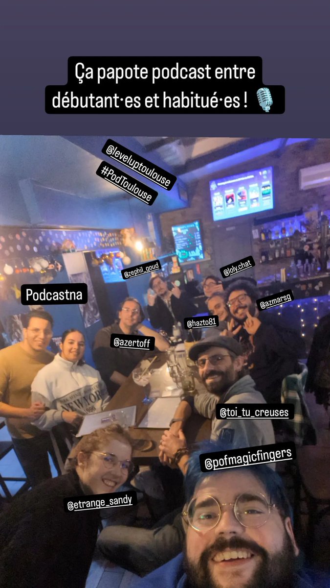 PodToulouse (@podtoulouse) on Twitter photo Ça papote podcast entre débutant·es et habitué·es ! 🎙 #podtoulouse
<a href="/Azertoff/">Azertoff</a> <a href="/Hazto81/">Hazto</a> <a href="/podcast_mystere/">les mystères mystérieux</a> <a href="/BMarquebielle/">Benjamin Marquebielle</a> @Phil_Goud Podcastna Azmar Ça papote podcast entre débutant·es et habitué·es ! 🎙 #podtoulouse
<a href="/Azertoff/">Azertoff</a> <a href="/Hazto81/">Hazto</a> <a href="/podcast_mystere/">les mystères mystérieux</a> <a href="/BMarquebielle/">Benjamin Marquebielle</a> @Phil_Goud Podcastna Azmar