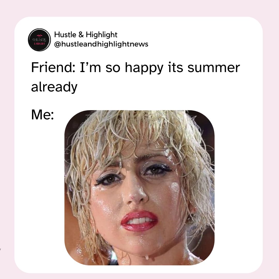 hustlehighlight's tweet photo. Embracing the summer glow, aka strategically sweating through our makeup. 
It's not a bug, it's a feature, right? 😂 

#SummerGlowUp #MakeupMelt https://t.co/kWFqpXKsZZ