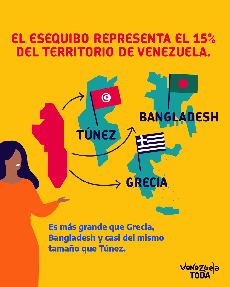 El Esequibo es parte de nuestra identidad y no permitiremos que nos lo arrebaten. ¡Venezuela defenderá su territorio con valentía y determinación! @NicolasMaduro @luchaalmada