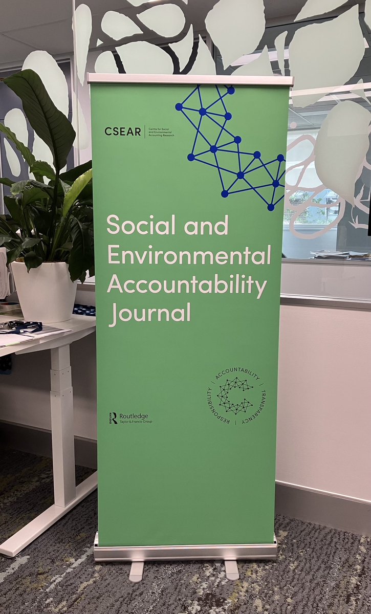 Yes that is a @Journal_SEAJ banner in my office… 🤩 only 3 more sleeps until A-CSEAR 2023 🤯 #social #environmental #Accountability @csearUK @QUTBusiness @QUT @acpns_qut qut.edu.au/about/faculty-…