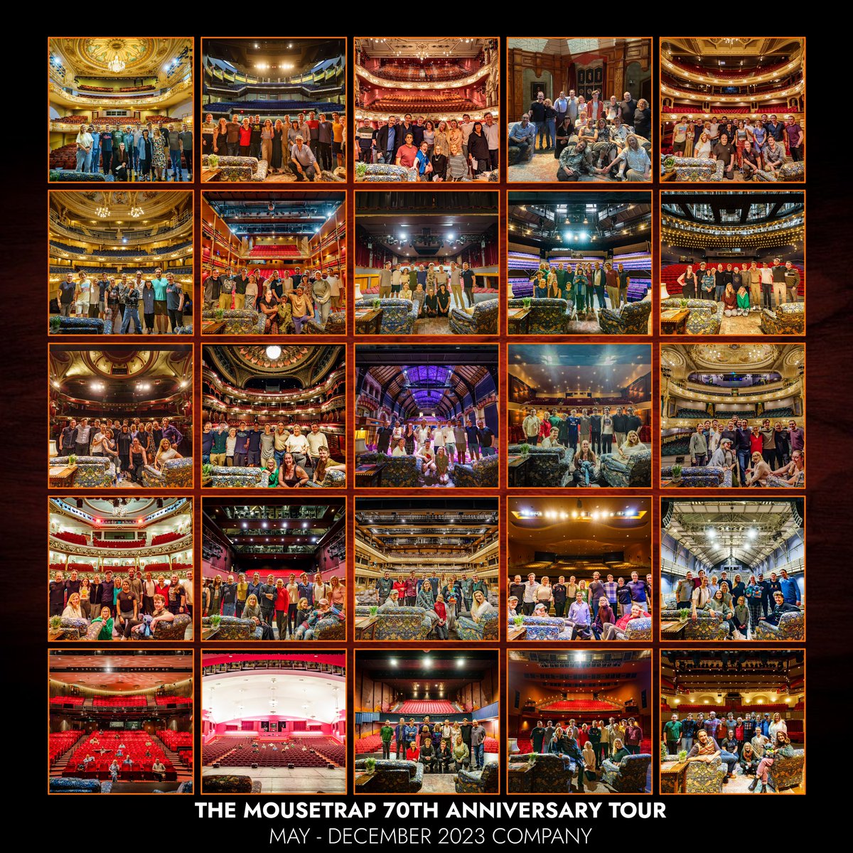 This is it! The final show of 2023, and the final show for this lovely company. We may have had our ups and downs, but thank you to everyone for all the laughs. Also a big thank you to all the theatres! 

Nearly time for a nice break, and then back to Monkswell in the new year!