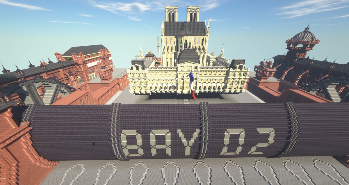 digging_gone's tweet image. Salzhaken is bigger than I thought, either that or I&apos;m going to have to rebuild Paris.  #Minecraft #steampunk #Minecraftbuilds