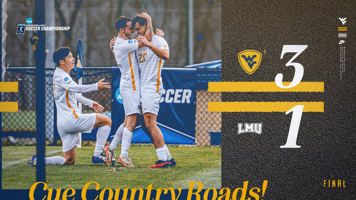 🎶CUE COUNTRY ROADS!! THE MOUNTAINEERS ARE HEADED TO THE COLLEGE CUP!! #HailWV