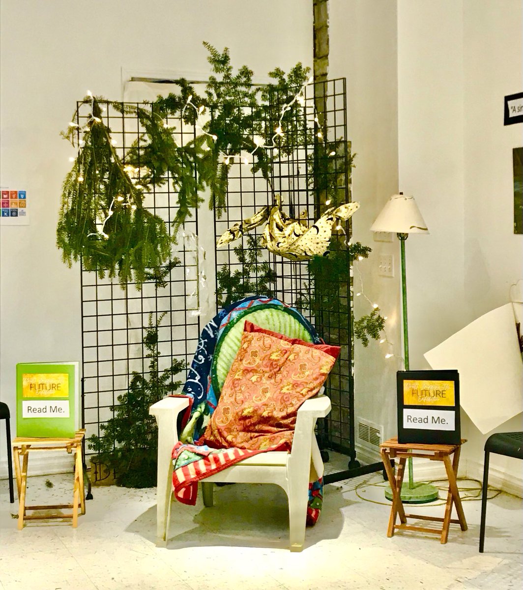 Youth Imagined a Better Future. Come and see the art &amp; stories! Window Art Gallery, Victoria at Princess St., Kingston. #NoMoreDystopias #ListenToOurYouth