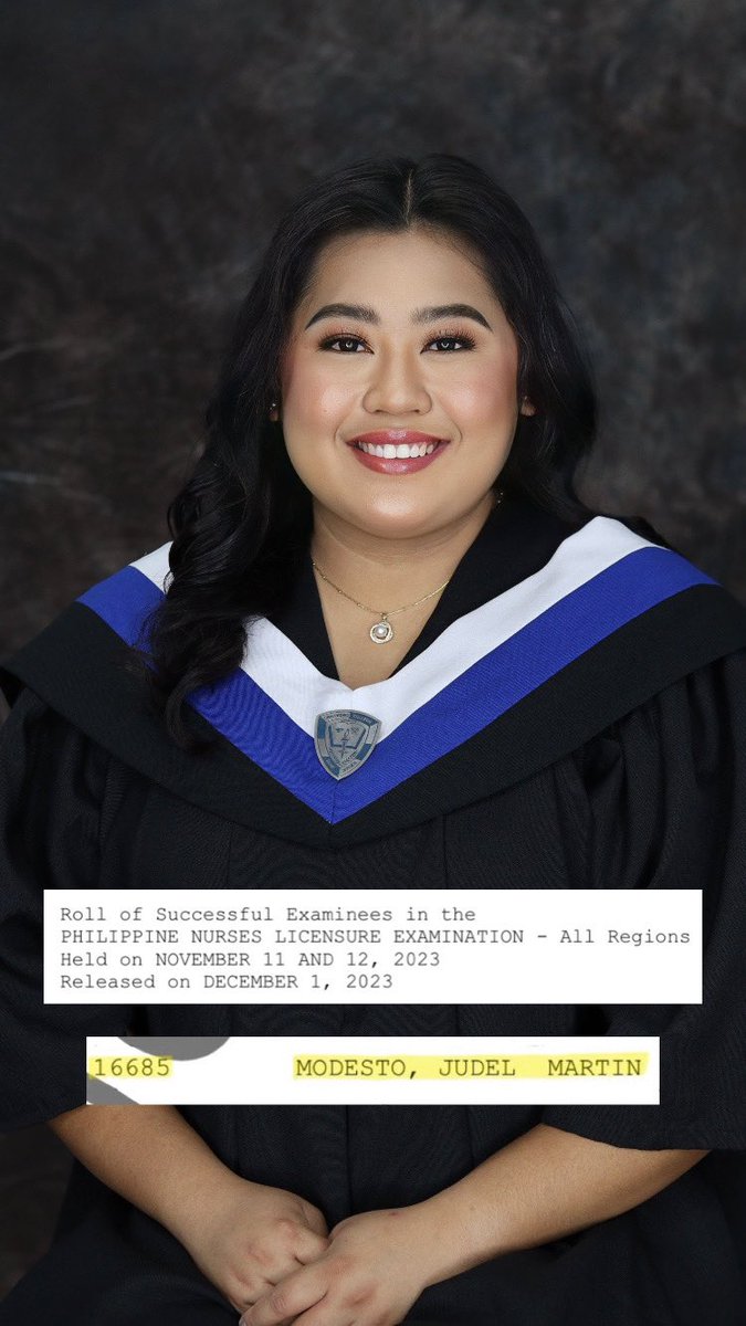 judeleduj's tweet photo. I manifested, and now I claim. 

𝐉𝐮𝐝𝐞𝐥 𝐌. 𝐌𝐨𝐝𝐞𝐬𝐭𝐨, 𝐑𝐍
16685 
November 2023 Philippine Nurses Licensure Examination Passer https://t.co/utEI926xl6